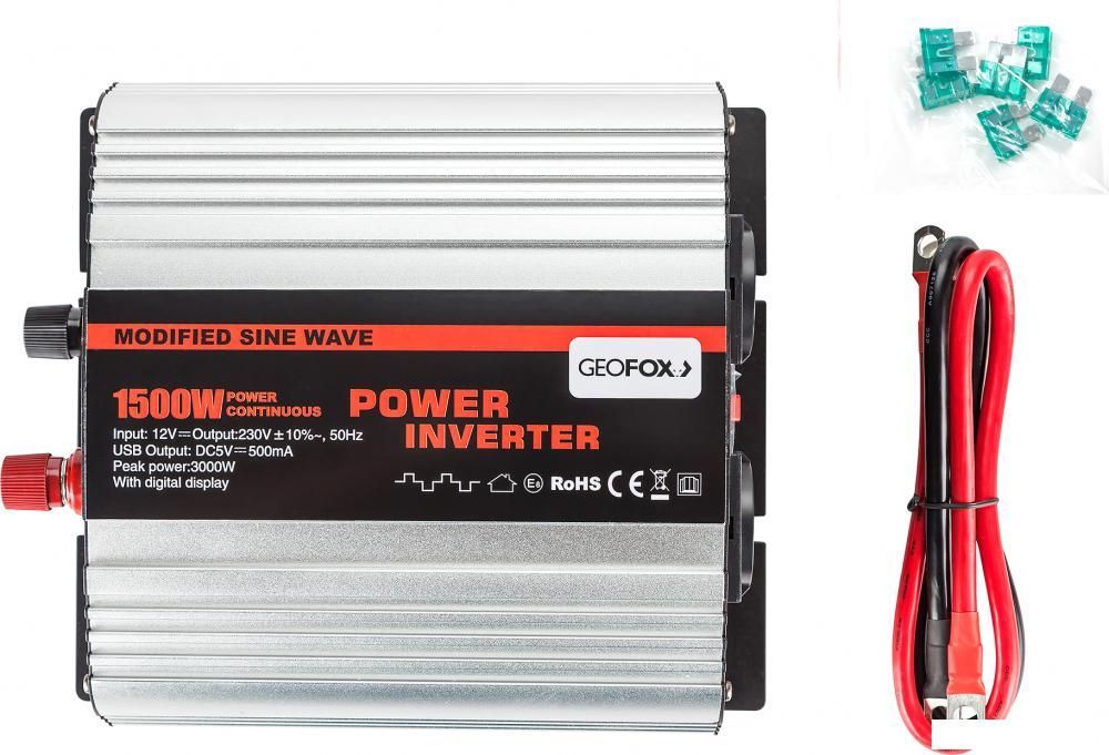 Автомобильный инвертор GEOFOX MD 1500W/24v