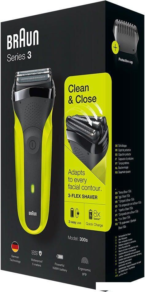 Электробритва Braun Series 3 300s (зеленый)