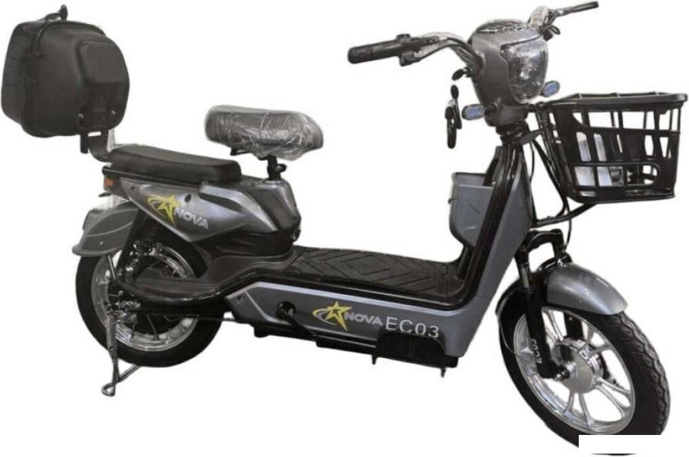 Электроскутер NOVA EC03 (серый, без цепи)