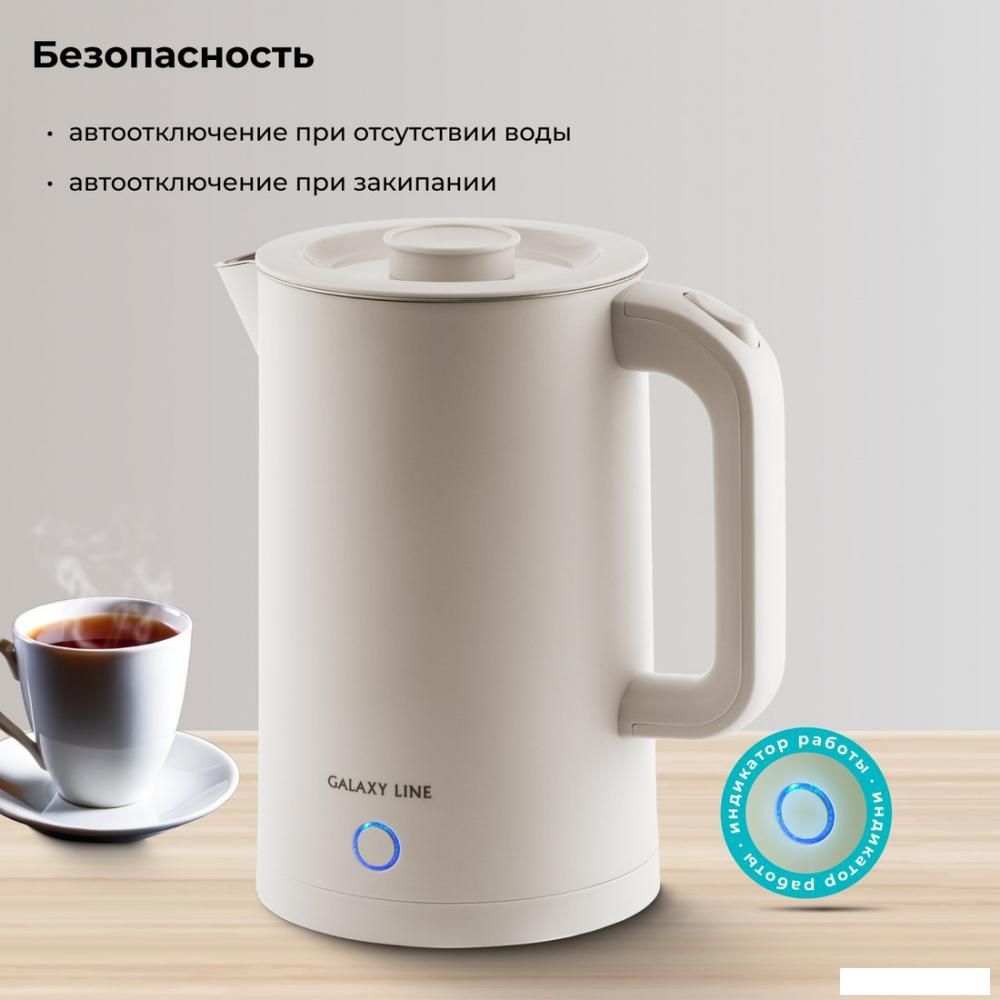 Электрический чайник Galaxy Line GL0362 (бежевый)