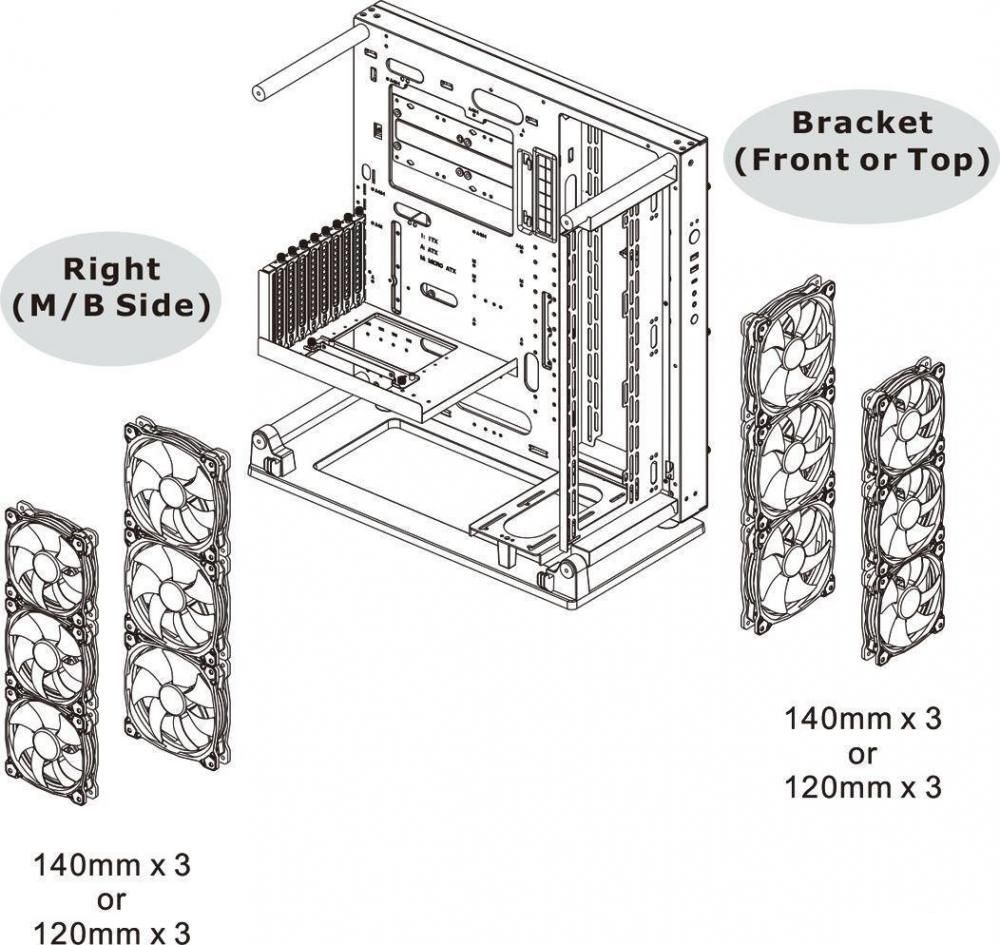 Корпус Thermaltake Core P3 TG Pro Snow CA-1G4-00M6WN-09