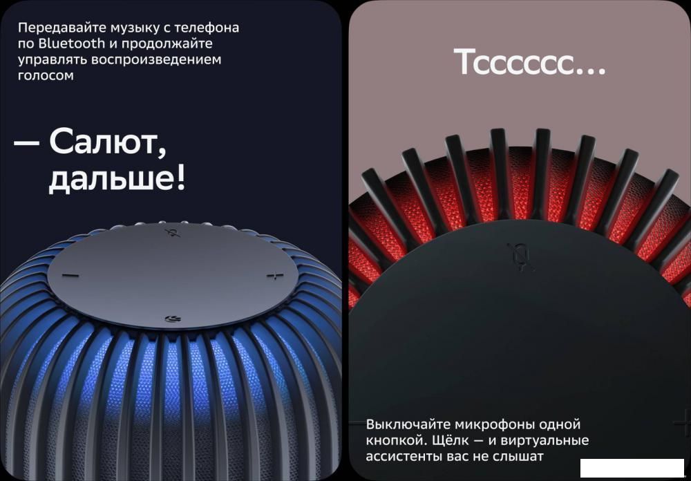 Умная колонка Sber SberBoom (лунный серый)