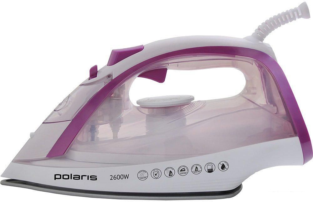 Утюг Polaris PIR 2668AK 3m (розовый/белый)