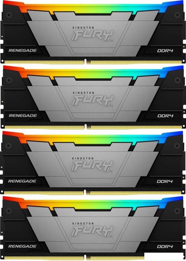 Оперативная память Kingston FURY Renegade RGB 4x8ГБ DDR4 3200 МГц KF432C16RB2AK4/32