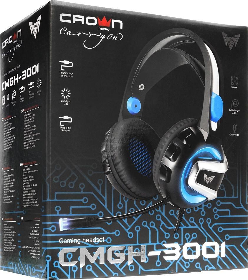 Наушники CrownMicro CMGH-3001