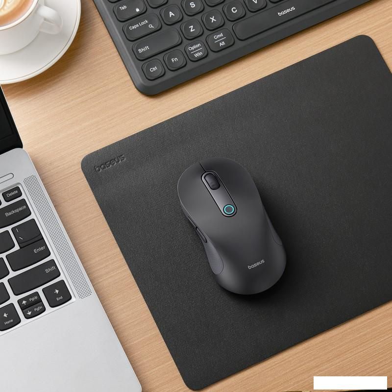 Мышь Baseus F02 Ergonomic Wireless Mouse (черный, без батарейки в комплекте)