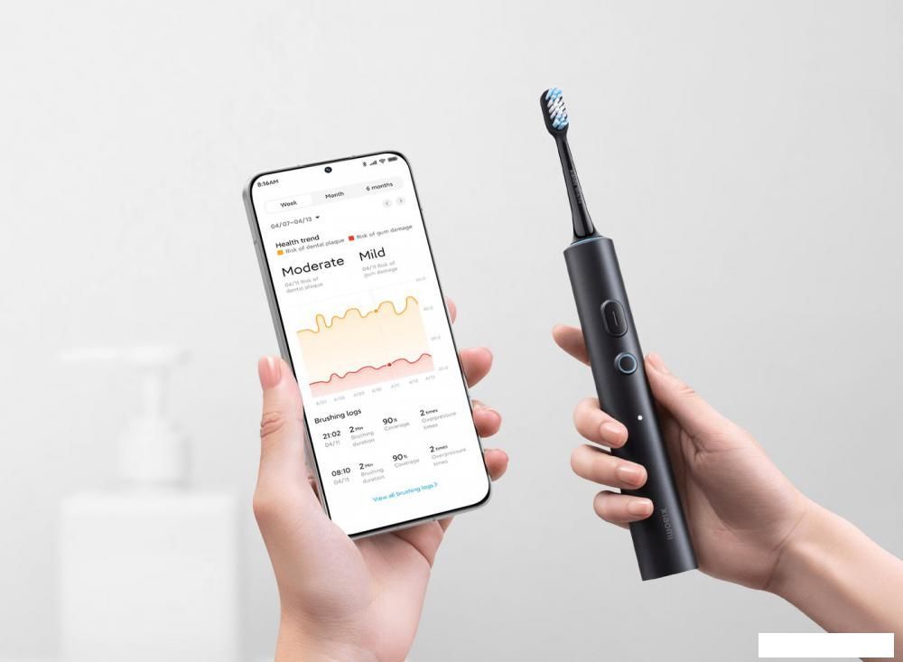 Электрическая зубная щетка Xiaomi Smart Electric Toothbrush T501 (dark gray)
