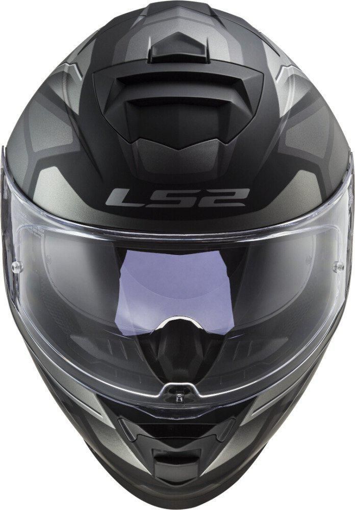Мотошлем LS2 FF800 Storm Faster (XS, черно-серый матовый)