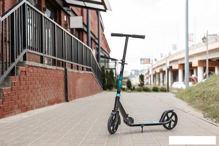 Двухколесный подростковый самокат Ricos Impulse 200H (белый/фиолетовый)