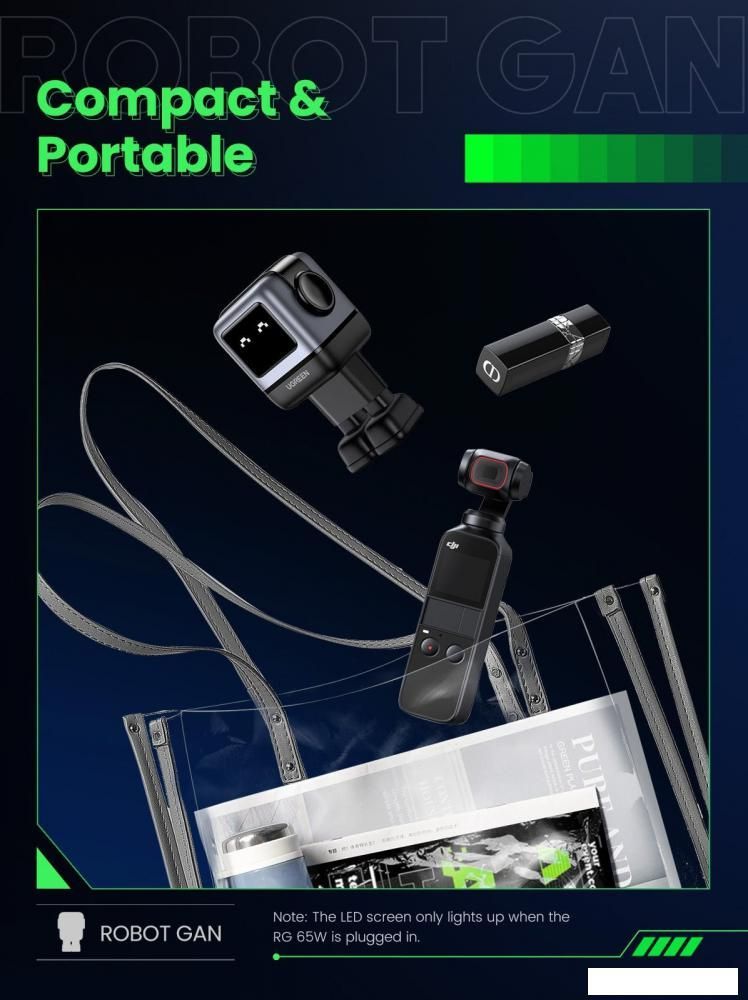 Сетевое зарядное Ugreen Nexode RG 65W CD361 (черный/серый)