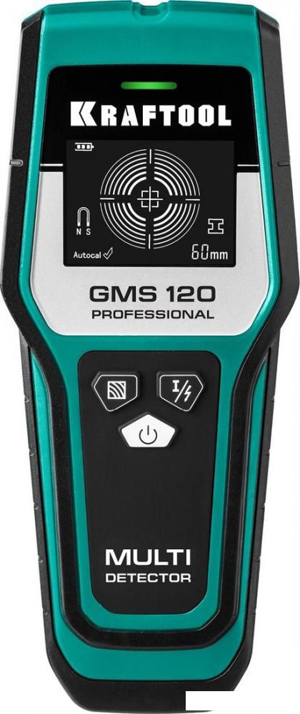 Детектор скрытой проводки KRAFTOOL GMS 120 45298