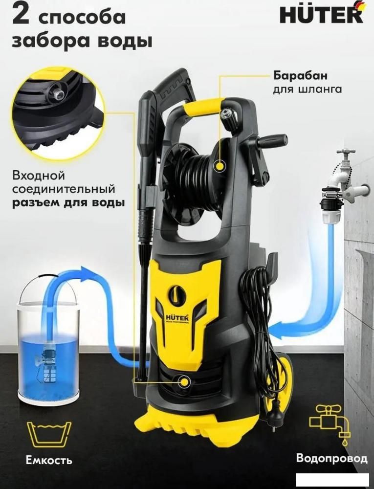 Мойка высокого давления Huter W200i Professional