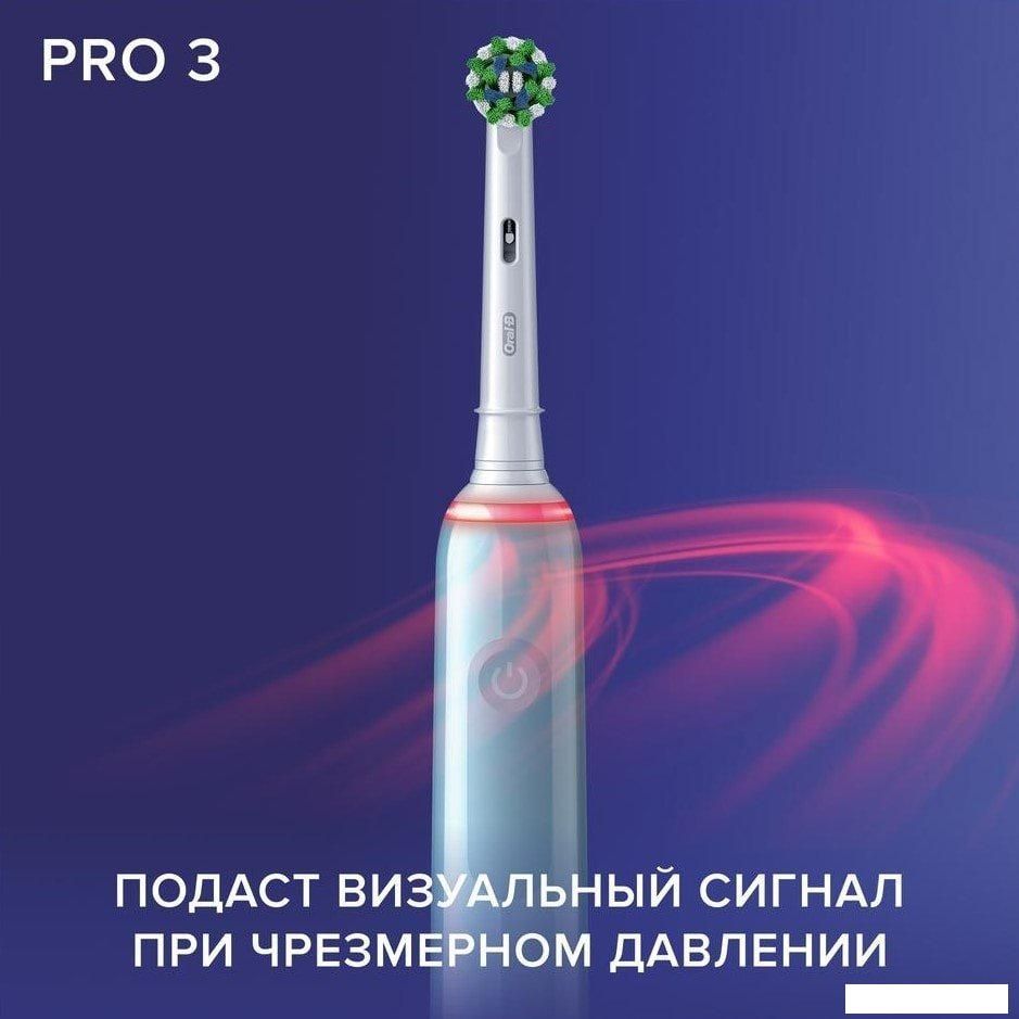 Электрическая зубная щетка Oral-B Pro 3 3000 Cross Action D505.513.3 (голубой)