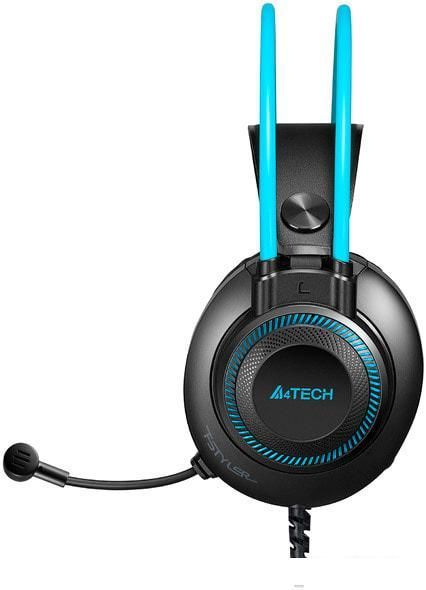 Наушники A4Tech Fstyler FH200i (черный/голубой)