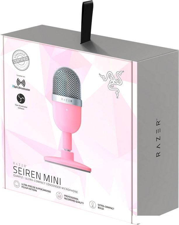 Проводной микрофон Razer Seiren Mini Quartz Pink