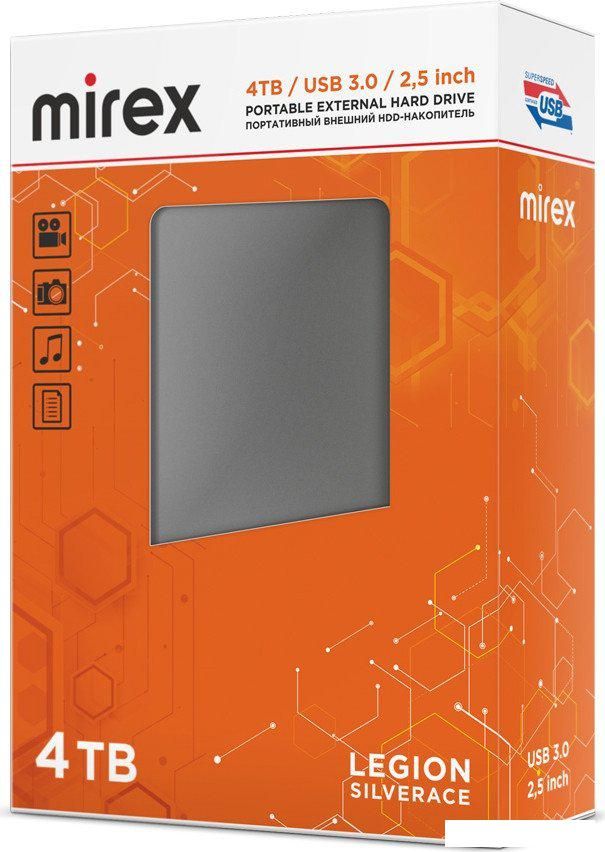 Внешний накопитель Mirex Legion Silverace 4TB 13630-UHDLES40