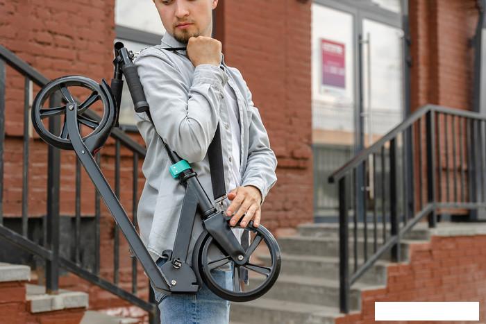 Двухколесный подростковый самокат Ricos Impulse 200H (белый/фиолетовый)