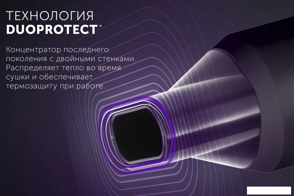 Фен Polaris PHD 2044Ti Quattro Ionic (черный)