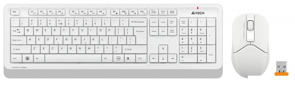 Офисный набор A4Tech Fstyler FG1012 (белый)