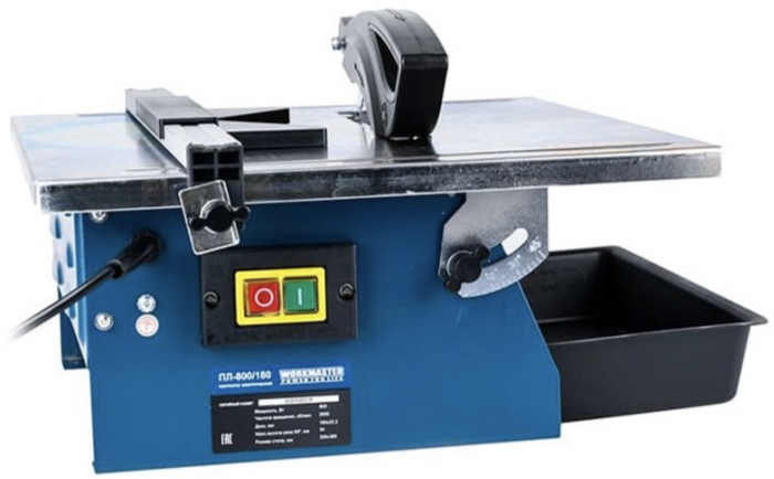 Электрический плиткорез WorkMaster ПЛ-800/180