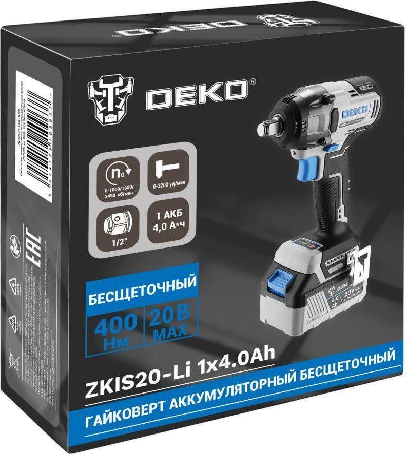 Гайковерт Deko ZKIS20-Li 084-1046 (с 1-им АКБ)