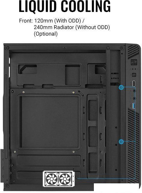 Корпус AeroCool CS-106 CS-106-S-BK-v1