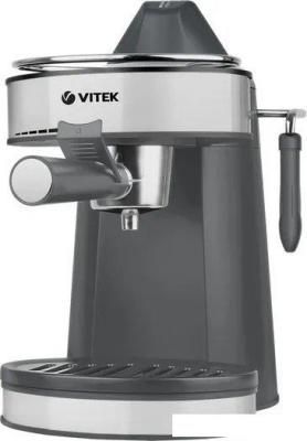 Рожковая кофеварка Vitek VT-1524 GD (черный/серебристый)