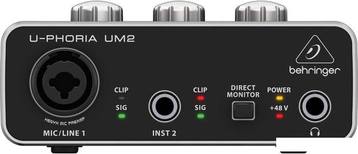 Аудиоинтерфейс Behringer U-Phoria UM2
