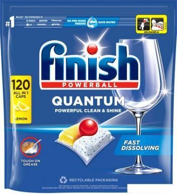 Капсулы для посудомоечной машины Finish Powerball Quantum All in 1 Lemon (120 шт)