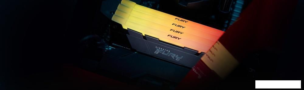 Оперативная память Kingston FURY Renegade RGB 8ГБ DDR4 3200МГц KF432C16RB2A/8