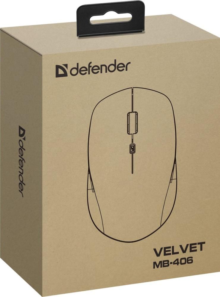 Мышь Defender Velvet MB-406 (черный)
