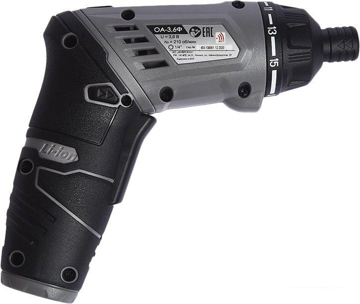 Электроотвертка Интерскол ОА-3.6Ф 433.0.1.00 (с 1-м АКБ, кейс)