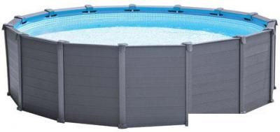 Каркасный бассейн Intex Graphite Gray Panel 26384 (478х124)