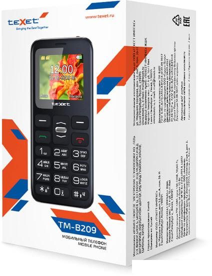 Мобильные телефоны TeXet TM-B209 (черный)